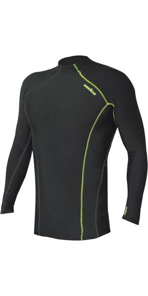 2026 Nookie Mens Softcore Long Sleeve Base Layer TH50 - Black / Lime